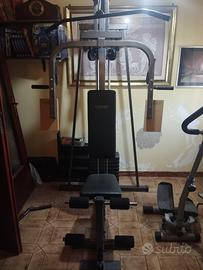 Home  gym: multifunzione, panca, + 100 kg pesi