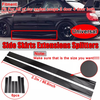 6PCS 2.2m estensioni gonna laterale universale