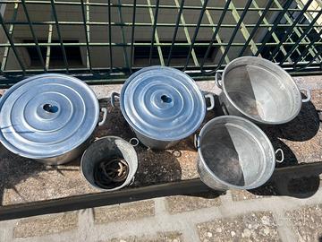 Pentole in alluminio antiche