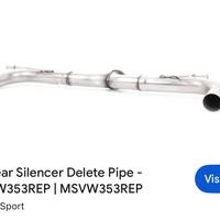 Terminale diretto golf 6 gti milltek da 76mm