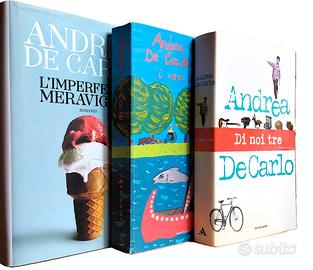 💥Trilogia Andrea De Carlo - tre libri-romanzi