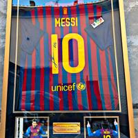 maglia messi autografata 
