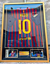 maglia messi autografata 