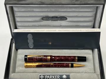 Set penna stilografica e portamine Parker Duofold