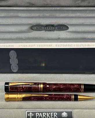 Set penna stilografica e portamine Parker Duofold
