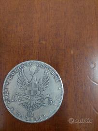 5 lire Uberto 1  1891