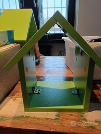 2 porta libri a forma di casetta 