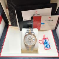 Tudor Prince Date+Day 76213 Linen Diamond Dial