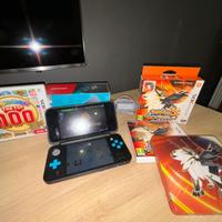 Nintendo 2DS XL + pokemon + supermario