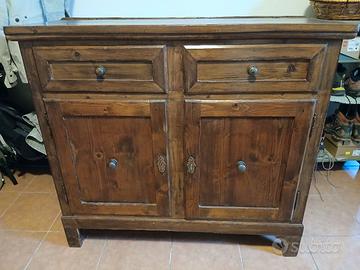 Vecchia Madia Anni 40/50Legno di Abete/Arte Povera