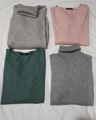 set maglioncini donna taglia unica 