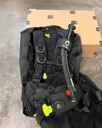 GAV / Jacket subacquea 500 B nero-grigio