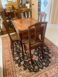 Set tavolo da gioco e sedie fine 800
