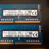 SK hynix RAM DDR3L PC3L - 12800S 2GB (+ moduli)