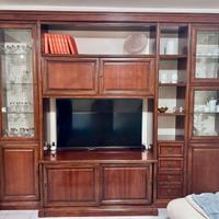 Parete attrezzata arte povera color noce - Catania