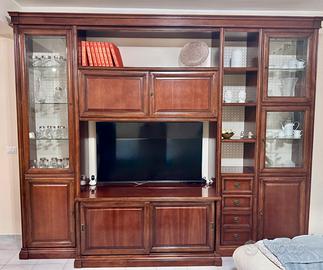 Parete attrezzata arte povera color noce - Catania