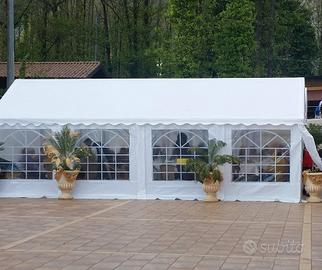 Tendostruttura gazebo 4x8m PVC Ignifugo Zincato 