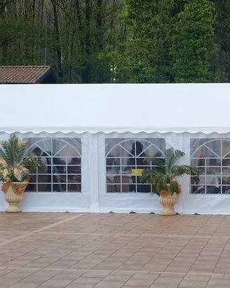 Tendostruttura gazebo 4x8 PVC completa di ingressi