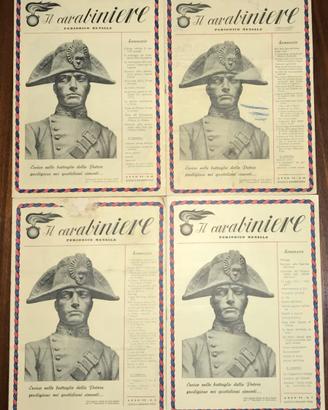 Riviste Il Carabiniere anni 1950: