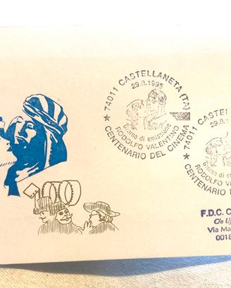 Centenario Cinema Rodolfo Valentino - Busta FDC