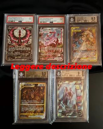 Lotto Carte Gradate Psa & Bgs Pokemon