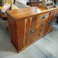 Credenza etnica in legno teak con cassetti