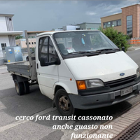 Furgone ford transit cassonato / mitsubishi
