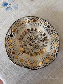 Ceramica lavorato a mano con vero oro A Lugas