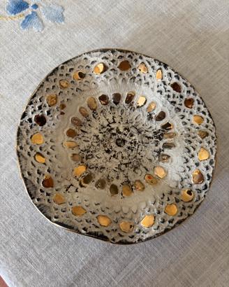 Ceramica lavorato a mano con vero oro A Lugas