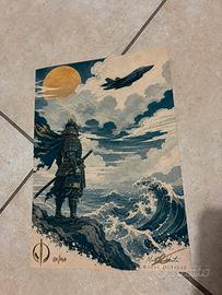 Stampa Fine Art "SAMURAI & F-35" Ed.Limitata 01/50