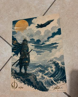 Stampa Fine Art "SAMURAI & F-35" Ed.Limitata 01/50