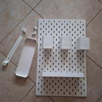 IKEA SKÅDIS Pannello porta oggetti + accessori