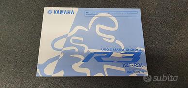 USO E MANUTENZIONE MANUALE YAMAHA PER YZF R3A / R3