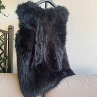 Smanicato in ecopelliccia nero