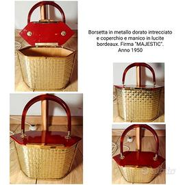 Borsetta anni 50 U.S.A lucite e metallo