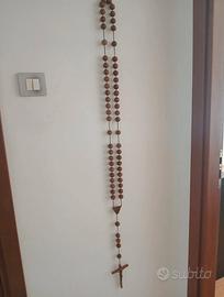 Rosario gigante in legno 