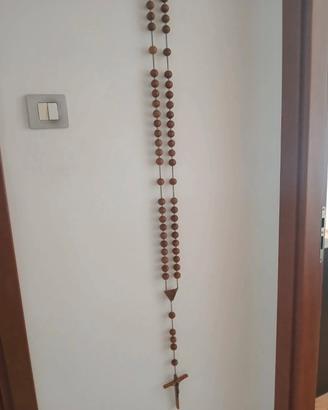 Rosario gigante in legno 