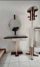 Set ingresso vintage anni '70 -consolle specchio 