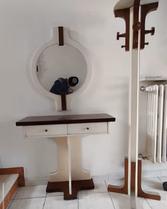Set ingresso vintage anni '70 -consolle specchio 