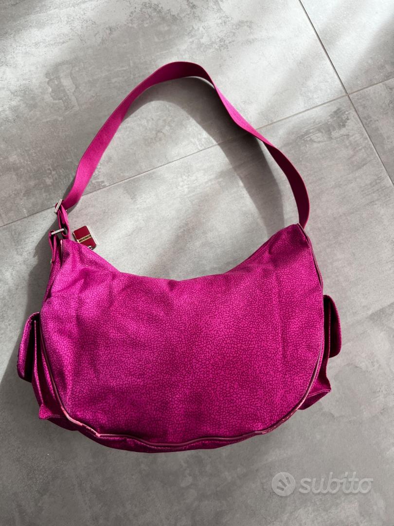 Borsa Borbonese tasche laterali fucsia Abbigliamento e Accessori