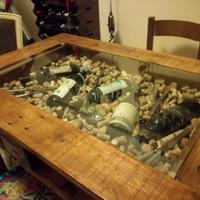 tavolo legno e vetro personalizzabile