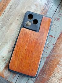 Cover in legno artigianale per smartphone