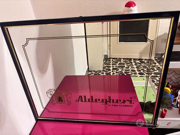 Specchio Pubblicitario Vintage Aldegheri Vino Clas