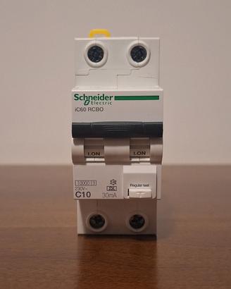 Lotto 5xMagnetotermico Differenziale Schneider C10