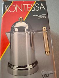 Caffettiera Kontessa Acciaio oro