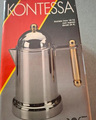 Caffettiera Kontessa Acciaio oro