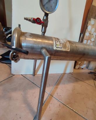 filtro a cartuccia per vino in acciaio inox
