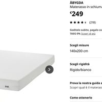 Materasso ABYDGA (Ikea) - 140x200