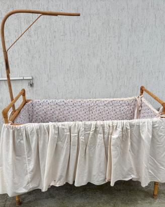 lettino neonato in bambù