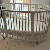 Culla Stokke Sleepi con materasso e paracolpi